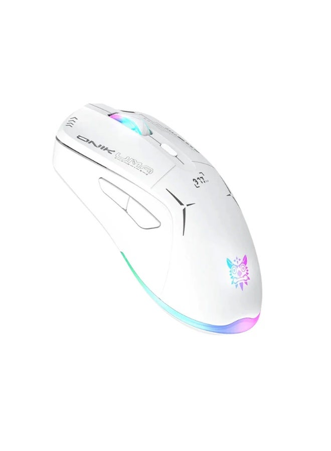 onikuma CW917 RGB Dual Mode Gaming Mouse with 2.4GHz Wireless & Wired Type-C Connectivity, Adjustable DPI up to 4800, Rechargeable 400mAh Battery, Ergonomic Design, RGB Lighting Effects for PC and Laptop Gaming - Image 2